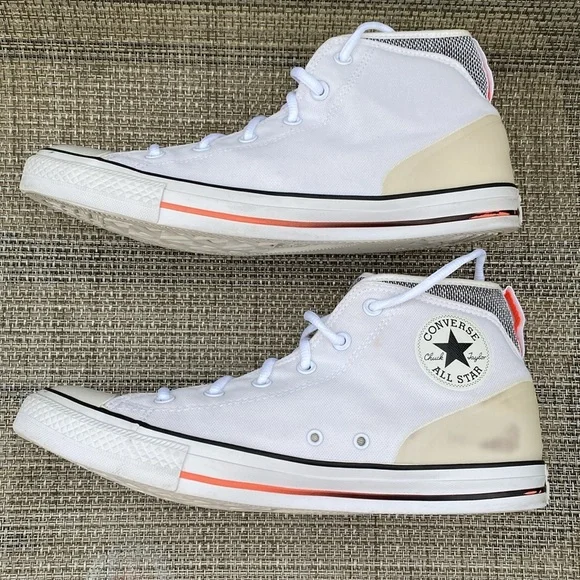 Converse Chuck Taylor Unisex All Star Syde Street Mid White Sneakers Sz 11M/13W - Picture 7 of 11